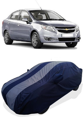 Coxtor Car Cover For Chevrolet Sail 1.2 LS (With Mirror Pockets)(Grey)