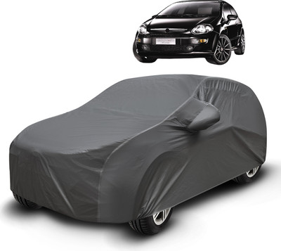 Caronix Car Cover For Fiat Punto Evo (With Mirror Pockets)(Grey)