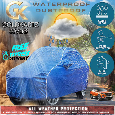 Tamanchi Autocare Car Cover For Hyundai Creta (With Mirror Pockets)(Blue)