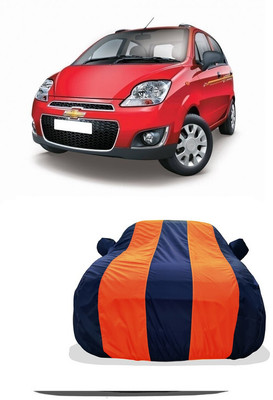 Tricway Car Cover For Chevrolet Spark (With Mirror Pockets)(Orange)