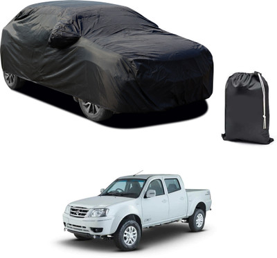 GOSHIV-car and bike accessories Car Cover For Tata Xenon (With Mirror Pockets)(Black)