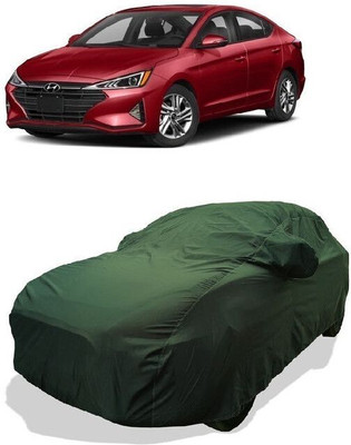 QLAX Car Cover For Maruti Elantra 2.0 S MT (With Mirror Pockets)(Green)