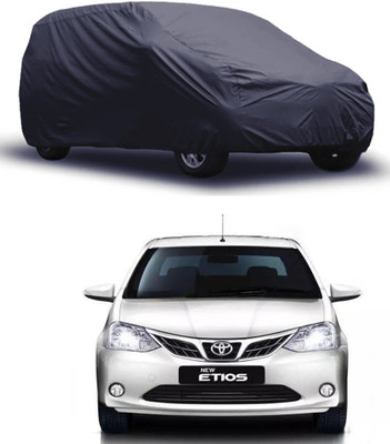 ROYAL AUTO MART Car Cover For Toyota Etios (Without Mirror Pockets)(Grey)