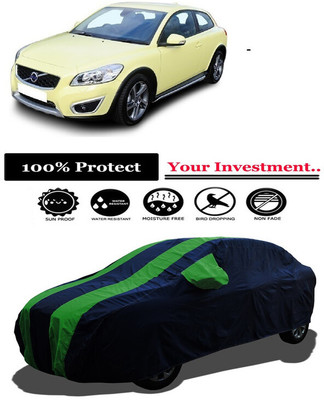 Amexride Car Cover For Volvo C30 1.6d D2 (With Mirror Pockets)(Green)