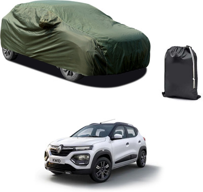 CODOKI Car Cover For Renault Kwid (With Mirror Pockets)(Green)