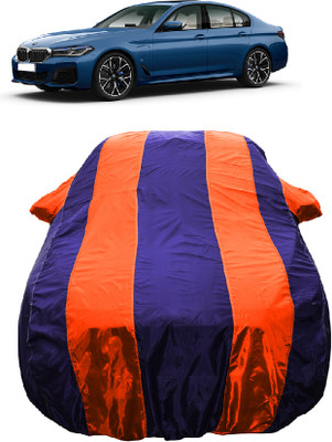 Wegather Car Cover For BMW 5 Series (With Mirror Pockets)(Orange)
