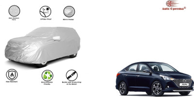 Auto Oprema Car Cover For Hyundai Verna (With Mirror Pockets)(Silver, For 2016, 2017, 2018, 2019, 2020, 2021, 2022 Models)
