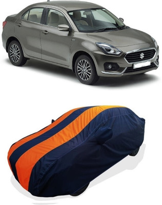 Coxtor Car Cover For Maruti Suzuki Swift Dzire AMT VXI Petrol (With Mirror Pockets)(Orange)