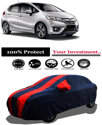 Amexride Car Cover For Honda Jazz 1.2 SV i VTEC (With Mirror Pockets)(Red)