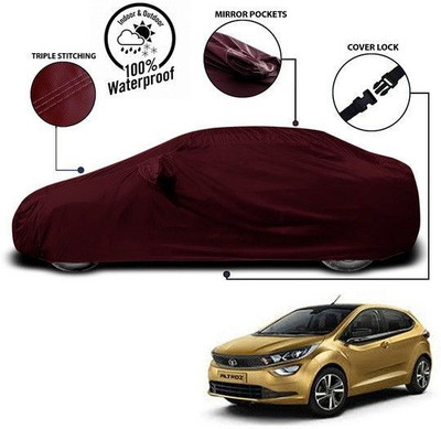 ANTHUB Car Cover For Tata Altroz (With Mirror Pockets)(Red)