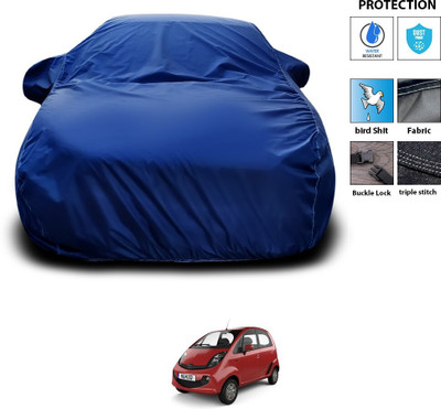 GOSHIV-car and bike accessories Car Cover For Tata Nano Genx (With Mirror Pockets)(Blue)