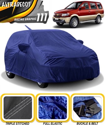 ALTRADECOT Car Cover For Chevrolet Tavera (With Mirror Pockets)(Blue)