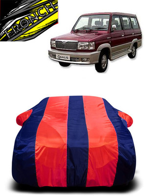 FRONCH Car Cover For Toyota Qualis FS B6 (With Mirror Pockets)(Red, Blue)