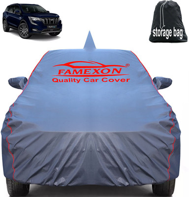 FAMEXON Car Cover For Mahindra XUV 700 (With Mirror Pockets)(Grey)