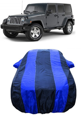 Wegather Car Cover For Jeep Wrangler Unlimited 3.6 4X4 (With Mirror Pockets)(Blue)