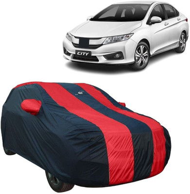 NG Auto Front Car Cover For Honda City i-Vtec(Red, Black)