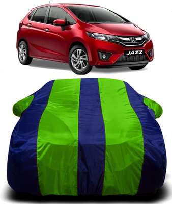 R Rayvin Star Car Cover For Honda Jazz (With Mirror Pockets)(Multicolor)