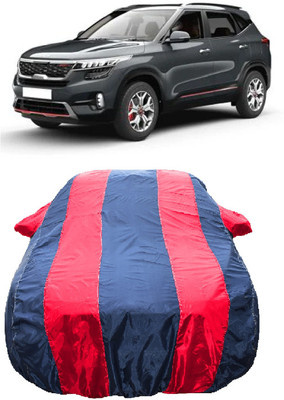 Wegather Car Cover For Kia Seltos HTX Plus D Diesel (With Mirror Pockets)(Red)