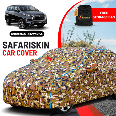AUTOMOZEXO Car Cover For Toyota Innova (With Mirror Pockets)(Multicolor)