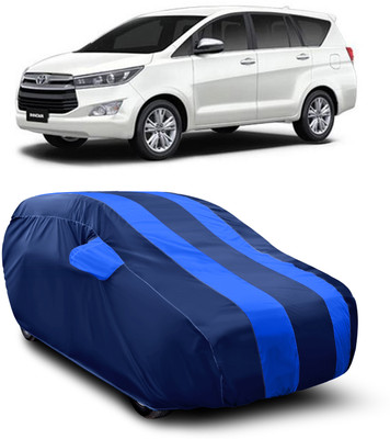 SXAWG Car Cover For Toyota Innova Crysta (With Mirror Pockets)(Blue)