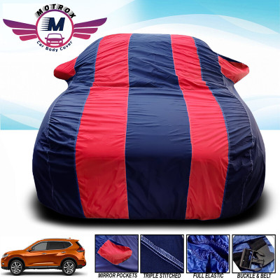 MoTRoX Car Cover For Honda Amaze (With Mirror Pockets)(Red, Blue)