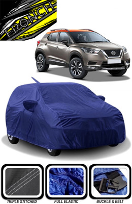 FRONCH Car Cover For Nissan Kicks (With Mirror Pockets)(Blue)