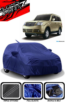 J S R Car Cover For Tata Sumo Grande (With Mirror Pockets)(Blue)