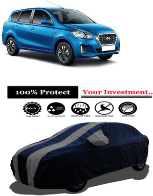 Amexride Car Cover For Datsun Datsun GO Datsun GO T CVT Petrol (With Mirror Pockets)(Grey)