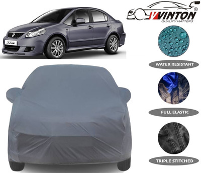 V VINTON Car Cover For Maruti Suzuki SX4 (With Mirror Pockets)(Grey)