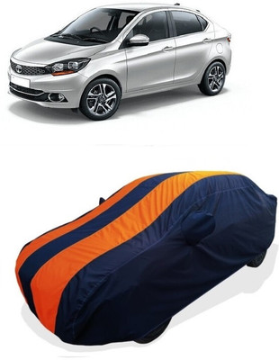 Coxtor Car Cover For Tata Tigor EV XT Electric (With Mirror Pockets)(Orange)