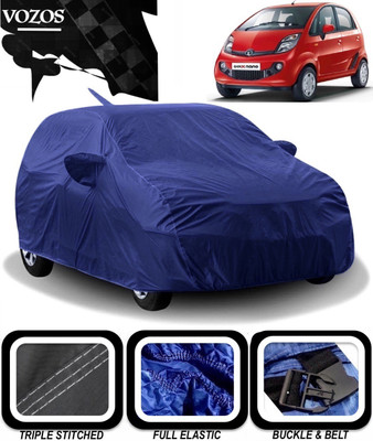 VOZOS Car Cover For Tata Nano (With Mirror Pockets)(Blue)