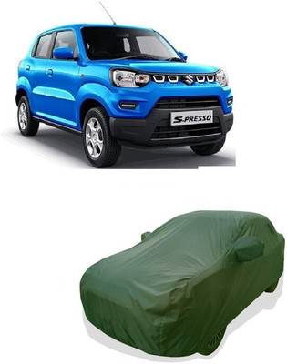 Tricway Car Cover For Maruti Suzuki S-Presso Vxi AMT (With Mirror Pockets)(Green)