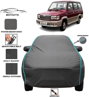 BOTAUTO Car Cover For Toyota Qualis, Universal For Car (With Mirror Pockets)(Grey, For 2008, 2009, 2010, 2011, 2012, 2013, 2014, 2015, 2016, 2017, 2018, 2019, 2020, 2021, 2022, 2023 Models)