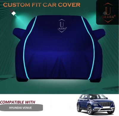 Ukara Car Cover For Hyundai Venue (With Mirror Pockets)(Blue)