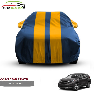 AUTO ALAXON Car Cover For Honda CR-V (With Mirror Pockets)(Blue, Yellow)