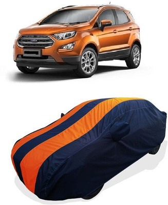 QLAX Car Cover For Maruti Ecosport 1.5 Diesel Ambiente Diesel (With Mirror Pockets)(Orange)