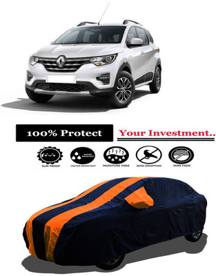 Amexride Car Cover For Renault Triber RXL Petrol (With Mirror Pockets)(Orange)
