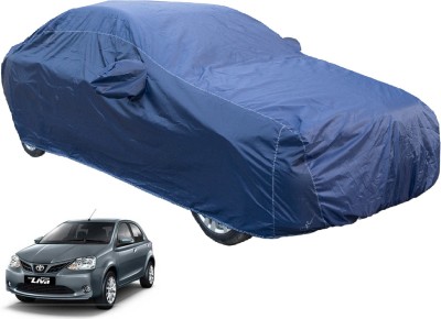 Auto Hub Car Cover For Toyota Etios Liva (With Mirror Pockets)(Blue)