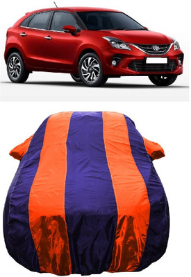 Wegather Car Cover For Toyota Glanza G Smart Hybrid Petrol (With Mirror Pockets)(Orange)