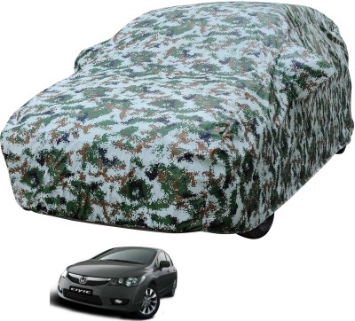 Auto Hub Car Cover For Honda Civic (With Mirror Pockets)(Multicolor)