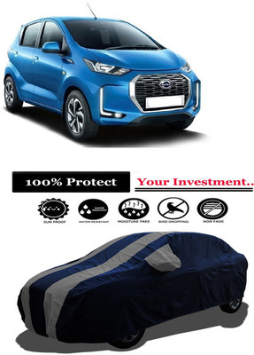Amexride Car Cover For Datsun Redi-Go A Petrol (With Mirror Pockets)(Grey)