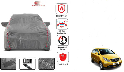 Auto Oprema Car Cover For Tata Indica Vista (With Mirror Pockets)(Grey)