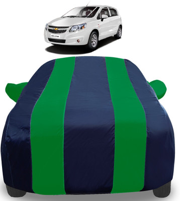 Auto Hub Car Cover For Chevrolet Sail UVA (With Mirror Pockets)(Green)