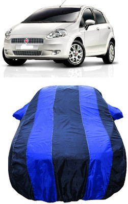 Wegather Car Cover For Fiat Punto Grande 1.3 (With Mirror Pockets)(Blue)