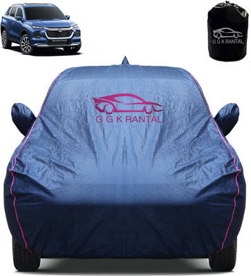 G G K RANTAL Car Cover For Maruti Suzuki Grand Vitara (With Mirror Pockets)(Blue)