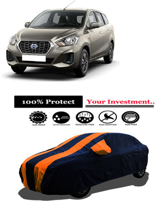 Amexride Car Cover For Datsun GO Plus D (With Mirror Pockets)(Orange)