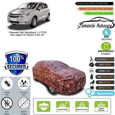 Tamanchi Autocare Car Cover For Chevrolet Sail Hatchback 1.3 TCDi(Multicolor)