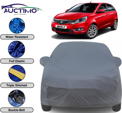 AUCTIMO Car Cover For Tata Bolt (With Mirror Pockets)(Grey)