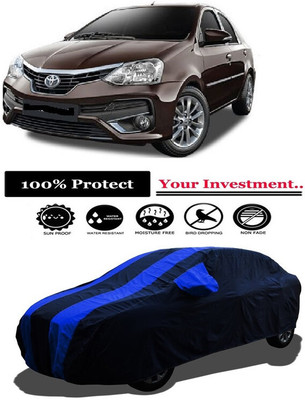 Amexride Car Cover For Toyota Platinum Etios Toyota Platinum Etios 1.4 GXD Diesel (With Mirror Pockets)(Multicolor)
