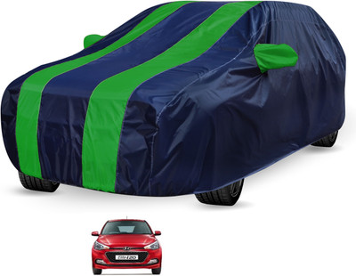 Auto Hub Car Cover For Hyundai Elite i20 (Without Mirror Pockets)(Black, Green)